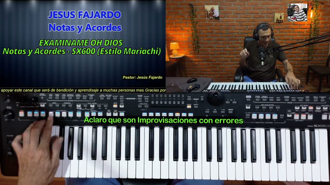 EXAMINAME OH DIOS - Notas y Acordes - SX600 (Estilo Mariachi)