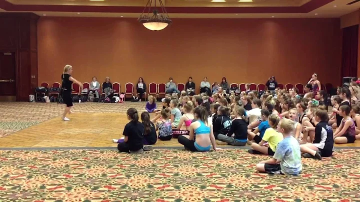 Judy Rice teaching fundamentals to Molly and the c...
