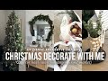 DECORATING FOR CHRISTMAS! decor haul (amazon, target, home sense) + organic modern luxury decor