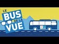 Le bus de la vue sur les routes du tour