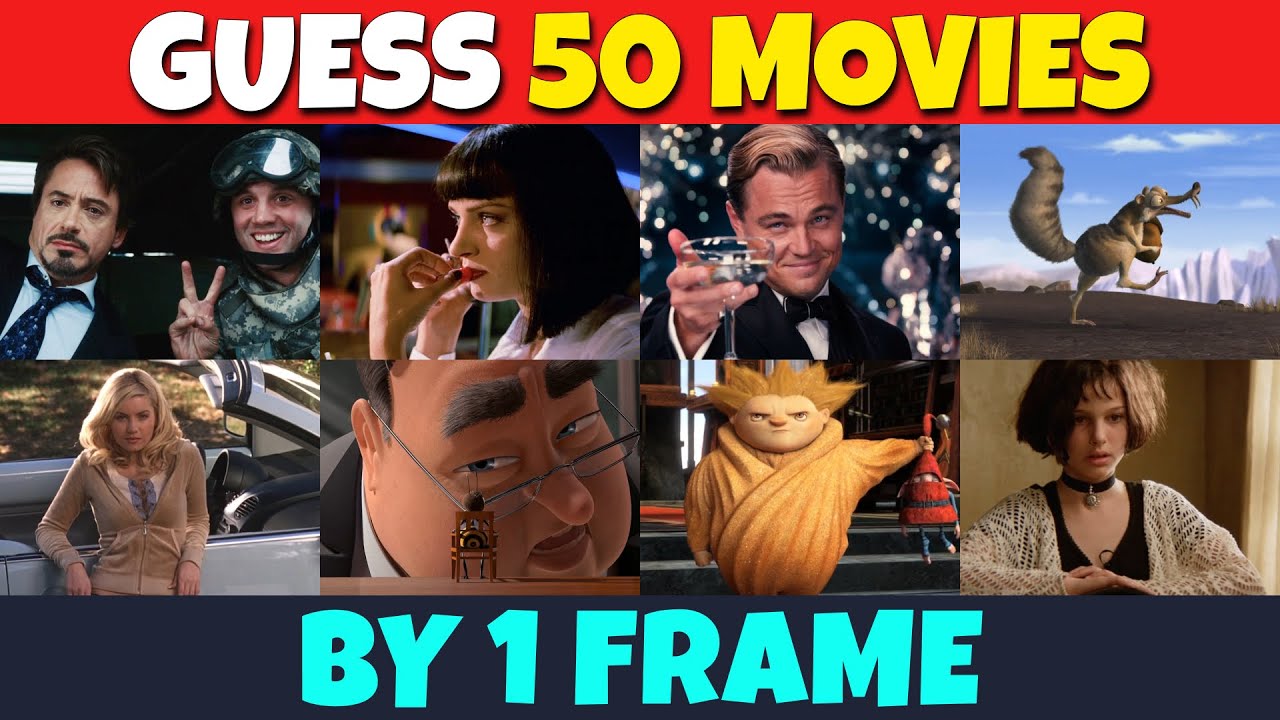 Guess the Movie by 1 FRAME — 50 Movies Quiz Challenge - YouTube