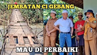 Sagalaherang residents are happy! The damaged Ci Gebang Bridge is finally going to be repaired.