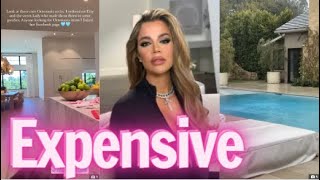 Khloe Kardashian shows off a rare image in the backyard with a giant swimming pool in a $17M mansion