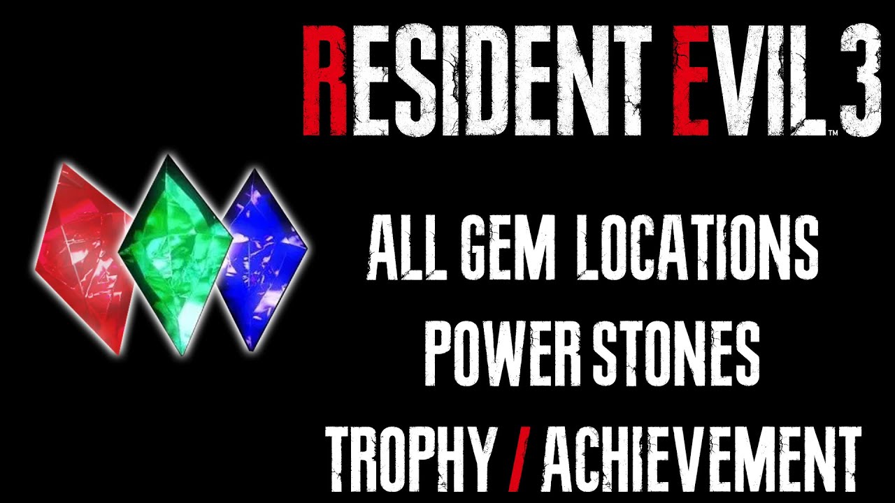 All Gem Locations - Clock Tower Monument "Puzzle" (Resident Evil 3 Remake)