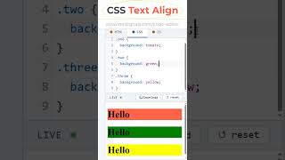 CSS Text Align #csstutorial #htmltutorial #coding