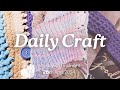 Scrap yarn projects  frugal living  daily craft update  handmade homemaking 26th april 2024