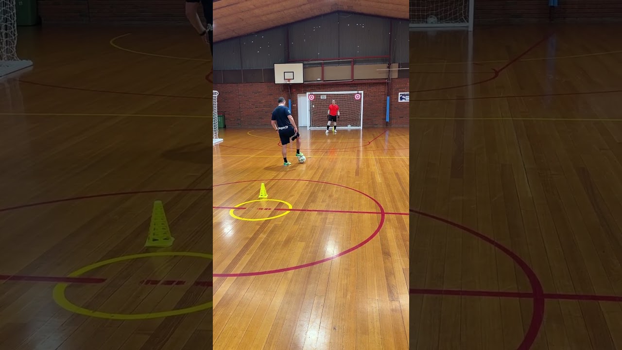 Fun futsal shooting drill