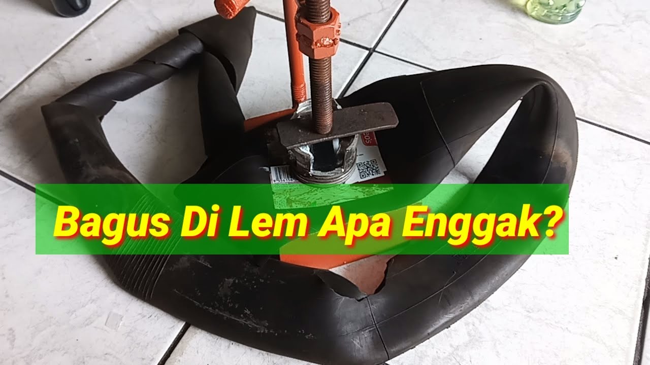 Uji Tambal Ban Menggunakan Lem Bakar dengan Tidak Memakai Lem