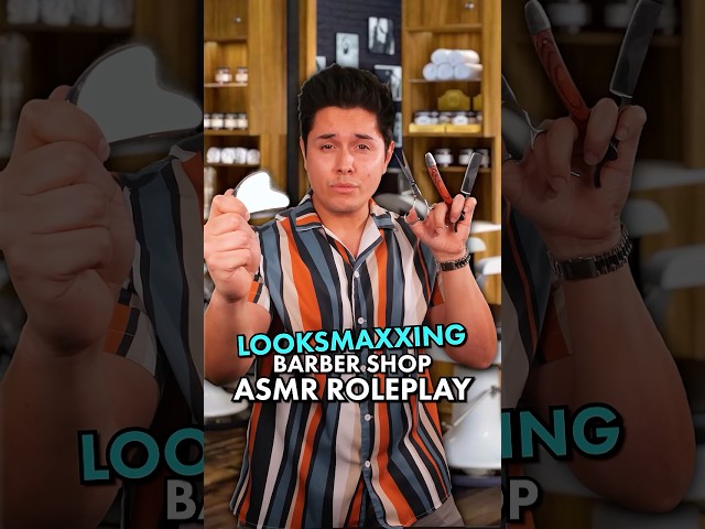 Looksmaxxing Haircut & Shave | ASMR Roleplay