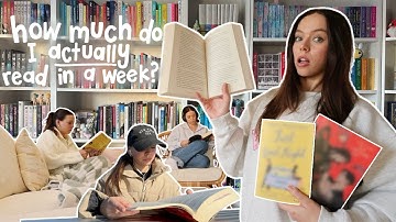 how much do I *actually* read in a week? 🤔📚 mood reading vlog!