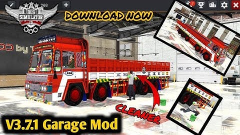 How to add BUSSID v3.7.1 Garage mod  with cleaner for bussid || Bus simulator indonesia game