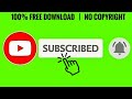 Free No-Copyright Subscribe & Bell Icon Animation 🔔
