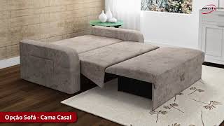 Sofá Cama Daiane com Baú 1 - Matrix
