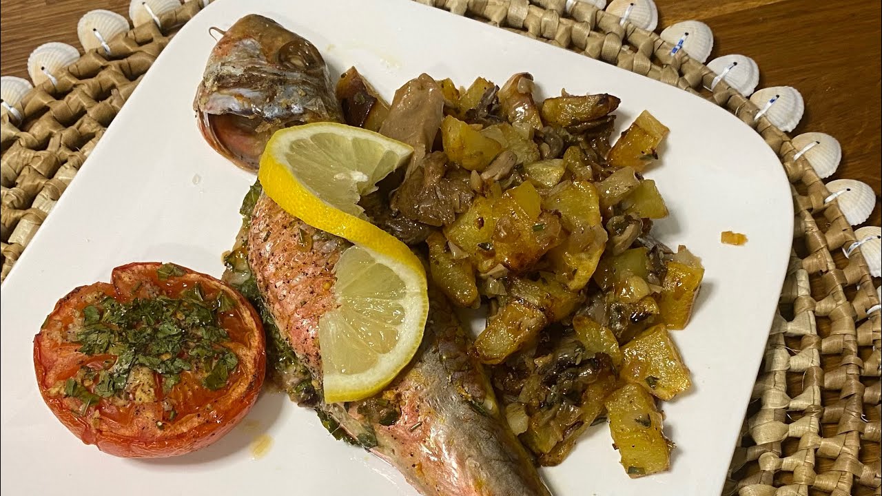 الوصفة الي تخليك تحماقي على الحوت في الفرن البساطة والمذاق في الموعد rouget au four au persillade