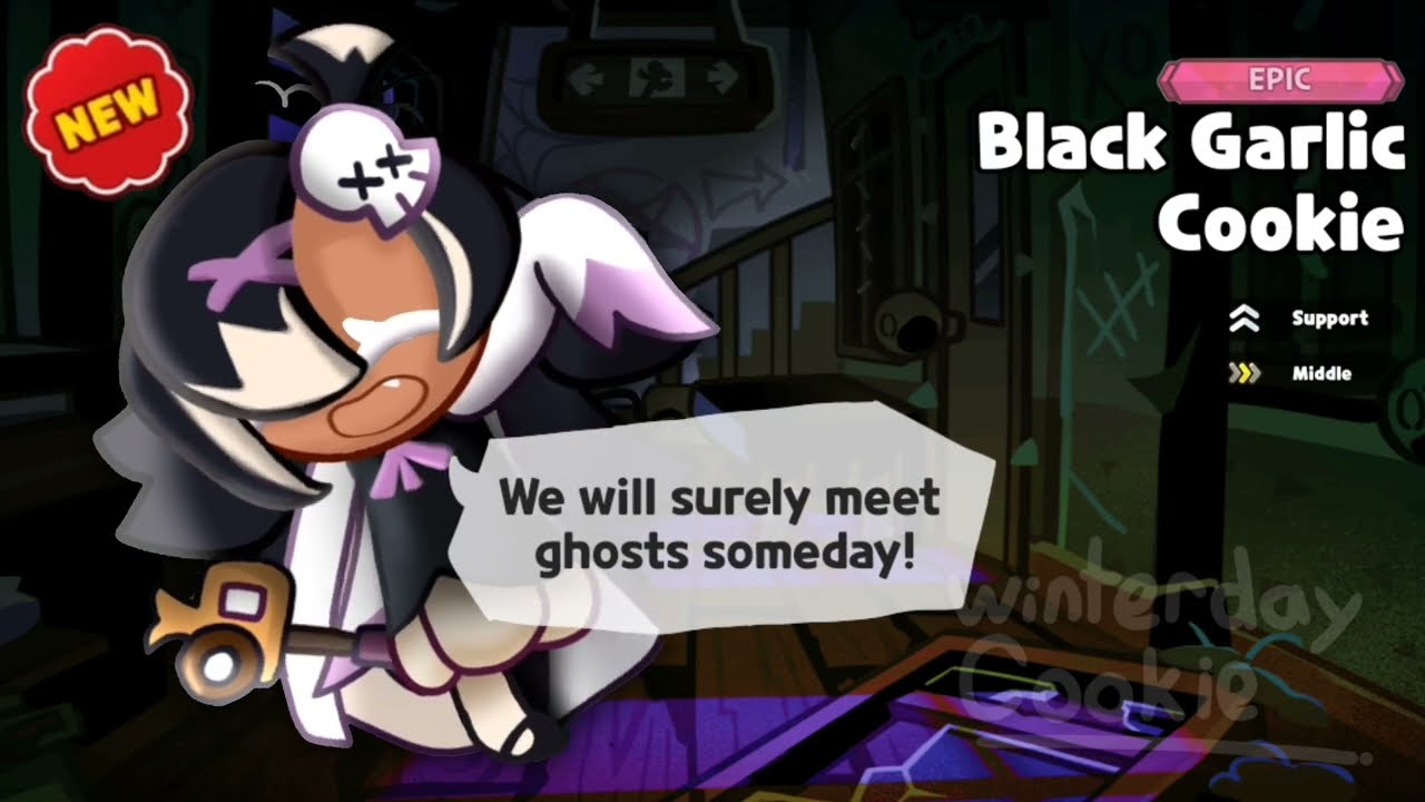 Black garlic cookie gacha pull animation