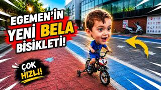 Egemenin Yeni Bela Bisikleti Düşe Kalka Öğreniyor
