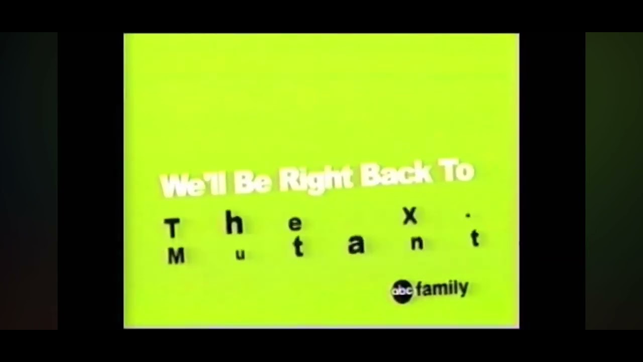 We'll be right back to the X-Men: Dawn of the Mutant Marathon on ABC Family