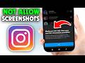 How To Not Allow Screenshots On Instagram (2026)