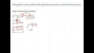 Trig U7A2 Create parametric equation to represent a curve