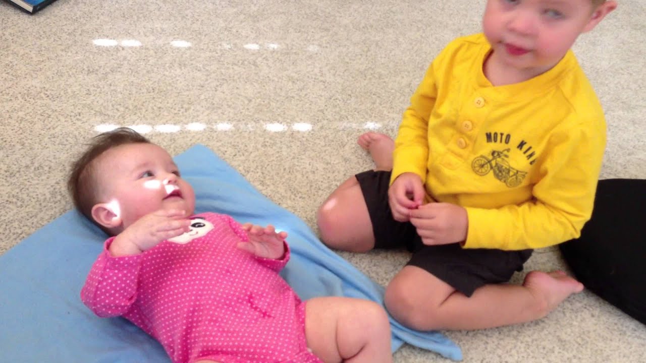 Josh blowing raspberries on Emma to make her laugh October 2012 - YouTube