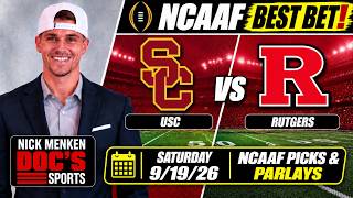 NCAAF Saturday Pick - USC vs Rutgers 9/19/2026 | Nick Menken College Football Week 3 Best Bet