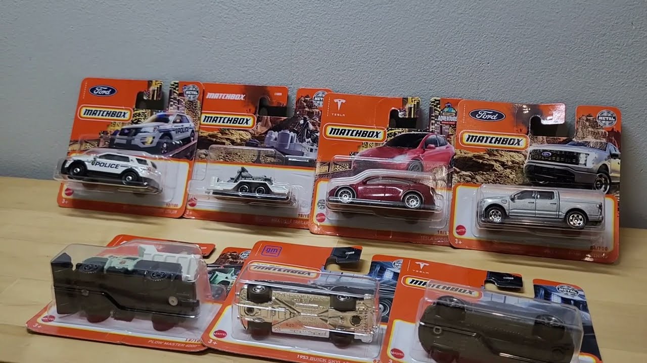 MATCHBOX DIECAST CARS HAUL. Carded Model Car & Emergency Vehicle Finds