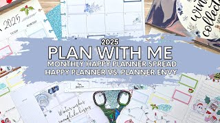 2025 December Monthly Spread Setup- Happy Planner and Planner Envy