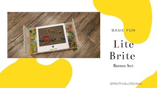Basic Fun Lite Brite Bonus Set- Product Review