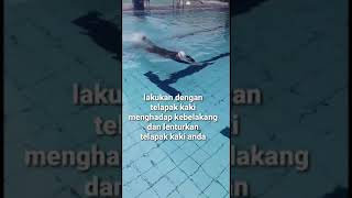 latihan kaki renang gaya bebas//freestyle swimming// part 1#shorts