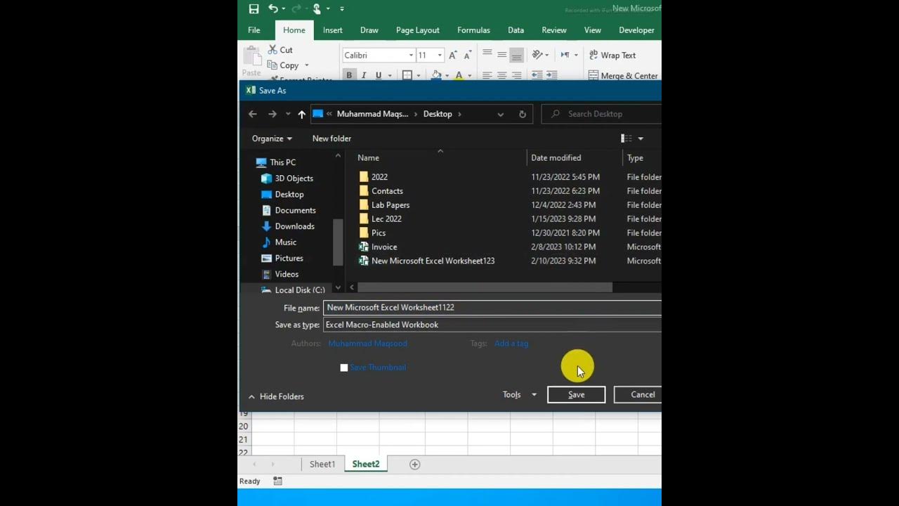 Save macro enabled workbook as xlsx macro enabled excel file ko save