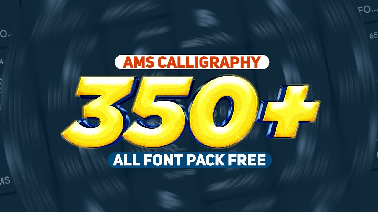 Ams Font Pack | 350+ Ams Fonts Bundle | Hindi Calligraphy Font Free Download
