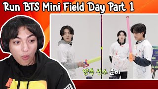 RUN BTS Special Episode Mini Field Day Part 1 Reaction