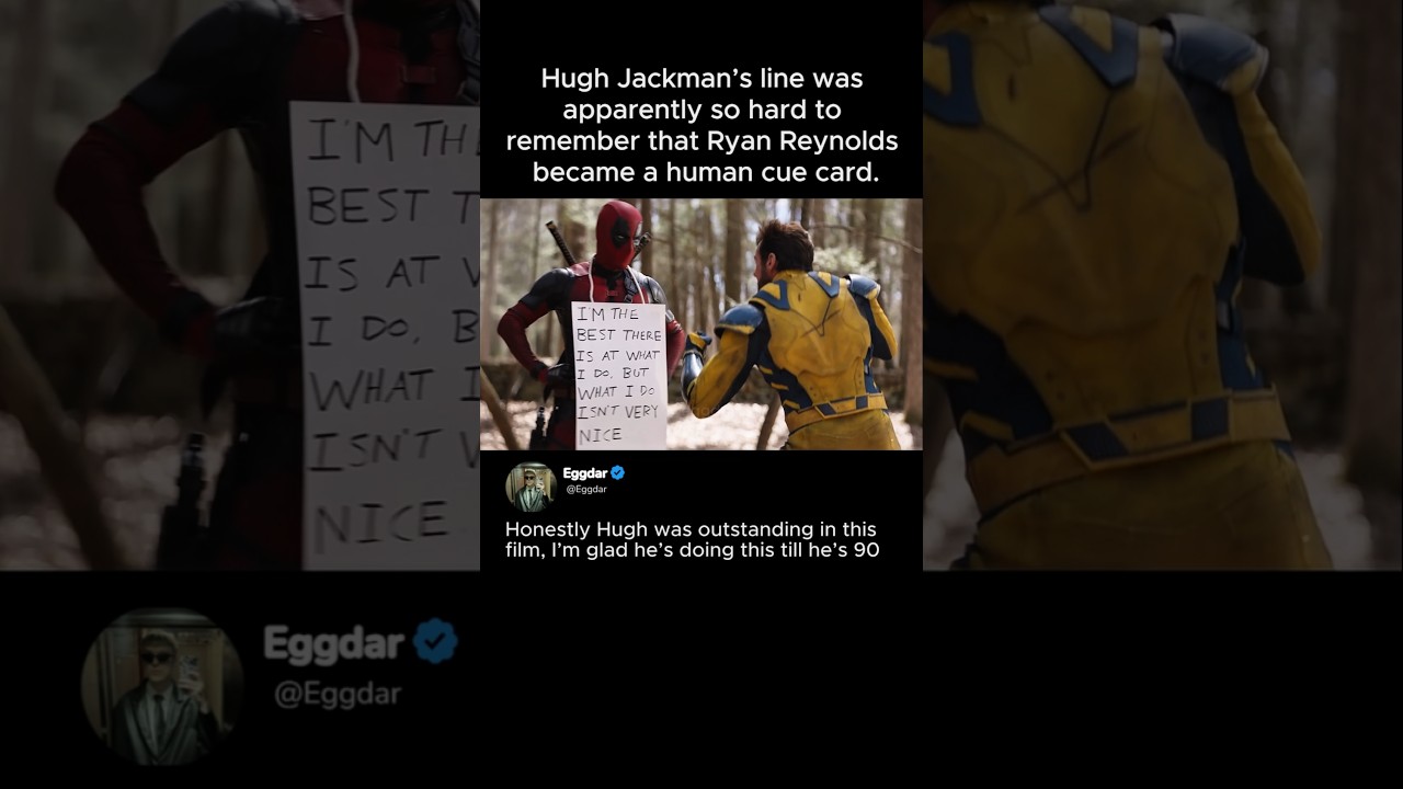 Ryan Reynolds Literally Became Hugh Jackman’s Human Cue Card 😂 | Deadpool & Wolverine (2024)
