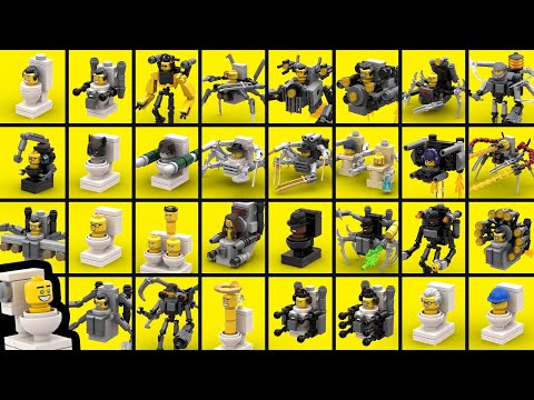 LEGO Skibidi Toilet: Leaders and Special Toilets (G-Man, Scientist
