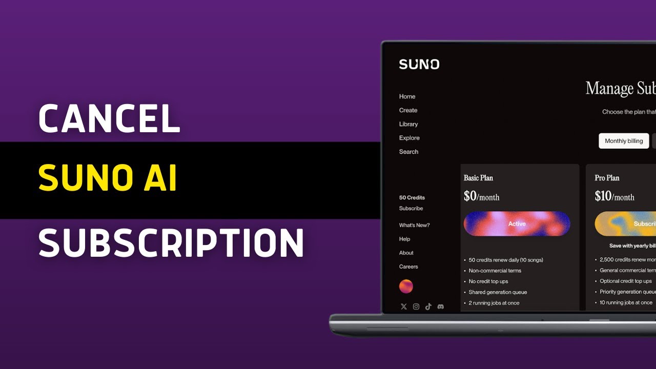 How To Cancel Suno AI Subscription (2025 GUIDE)