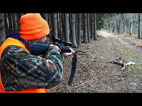.243 PACKS A WALLOP! SHAKING LIKE THE DICKENS! Crazy Ending! WRONG BULLET IN GUN! Pa Rifle Deer Hunt