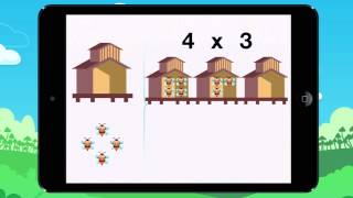 Moving objects & containers to do multiplication. Example 3