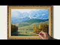 How to paint  Mountain Landscape in Oil. Paintings by Maria Yushkevich