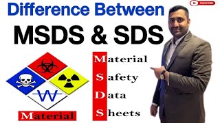 Difference Between MSDS and SDS | hindi | GHS & HCS | OSHA HazCOM | H & P Code @SafetyTrainerNebosh