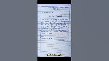 Notice on Annual Function l #notice #annualfunction #shorts