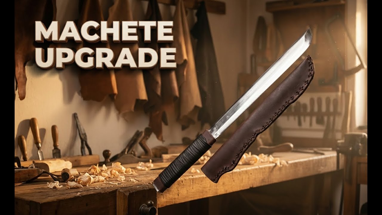 Machete Upgrade — Leather Handle & Sheath