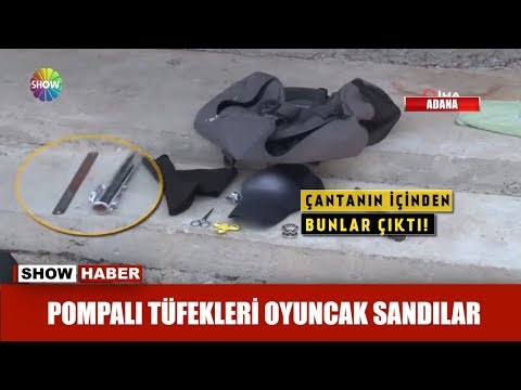 Pompalı tüfekleri oyuncak sandılar