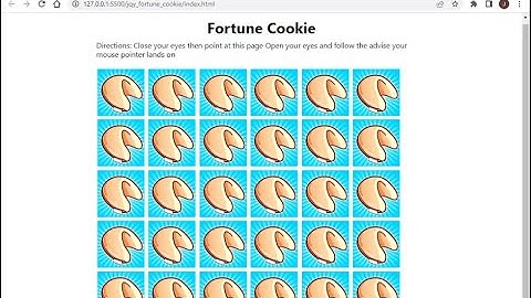 Fortune Cookie assignment Demo | Village 88