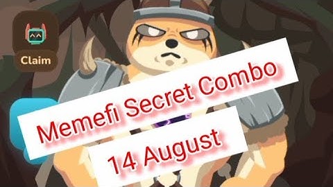 Memefi Secret Combo Level 10 | Today Memefi Combo Claim 14 August