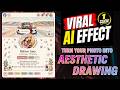 This AI Magic Will Change Your Profile Picture! (Viral AI Effect) | Cute colorful Drawing Art