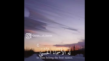 صوت جميل من الشيخ / ياسر الدوسري أواخر سورة الحشر💕