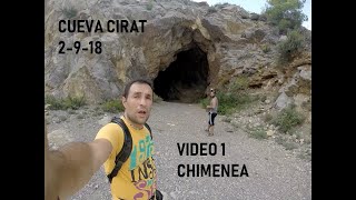 Cueva Cirat 2-9-18 Chimenea