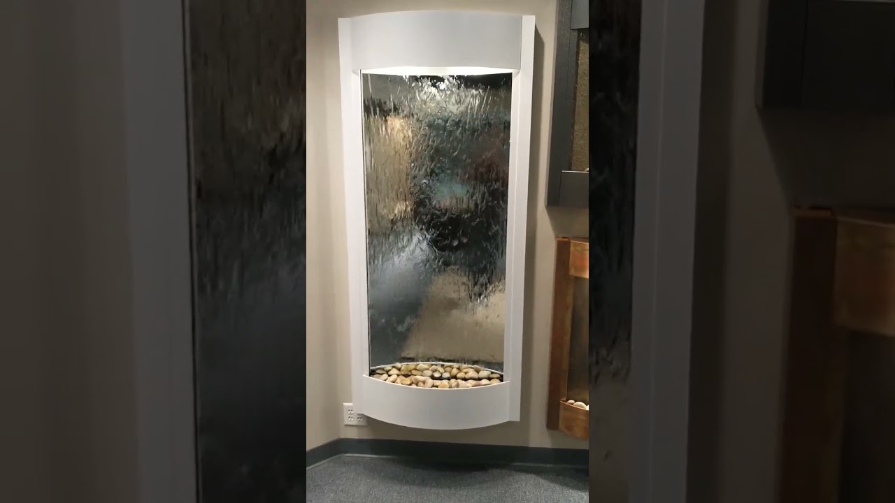 Pacifica Waters Mirror Wall Fountain | Indoor Wall Water Fountain
