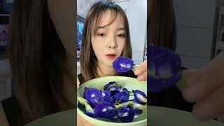 makan bunga dari hutan amazon #shorts #food #mukbang