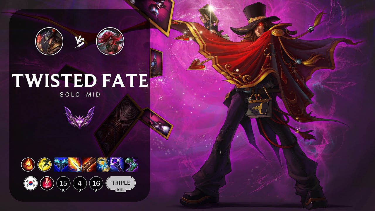 Twisted Fate Mid vs Katarina KR Master Patch 13.20 YouTube